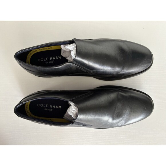 Cole Haan Grand+ Pratt Slip On Loafers Mens 13M Black Leather C40248 - Picture 2 of 10
